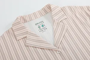100% Cotton Lapel Short Sleeve Short Pants Set